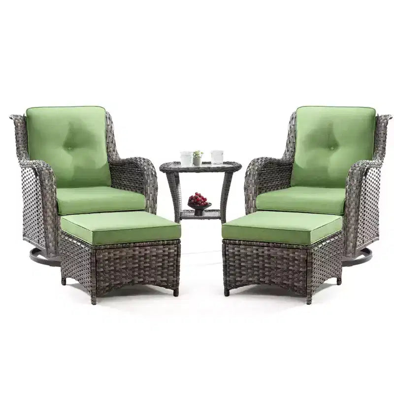 Ensemble de sièges 5 pièces Osage avec coussins – Sanzelize Design