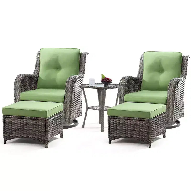 Ensemble de sièges 5 pièces Osage avec coussins – Sanzelize Design