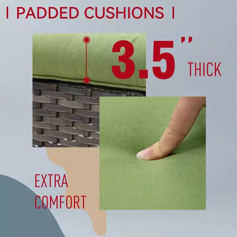 Ensemble de sièges 5 pièces Osage avec coussins – Sanzelize Design