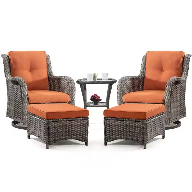 Ensemble de sièges 5 pièces Osage avec coussins – Sanzelize Design