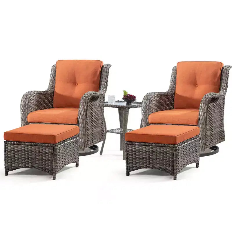 Ensemble de sièges 5 pièces Osage avec coussins – Sanzelize Design