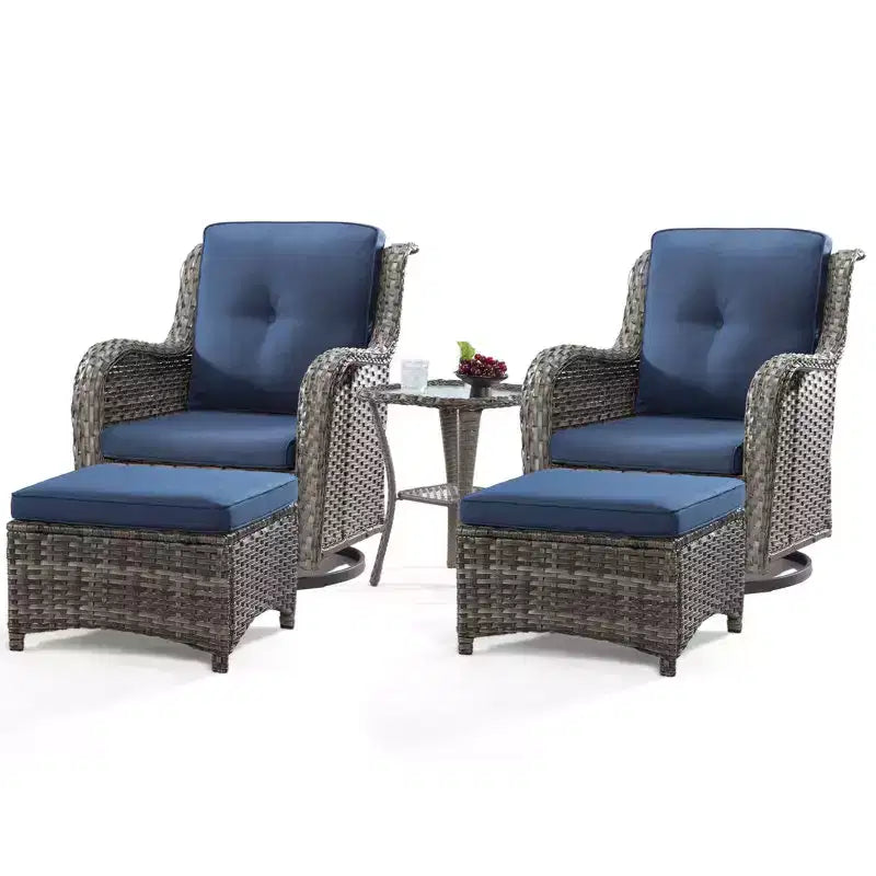 Ensemble de sièges 5 pièces Osage avec coussins – Sanzelize Design