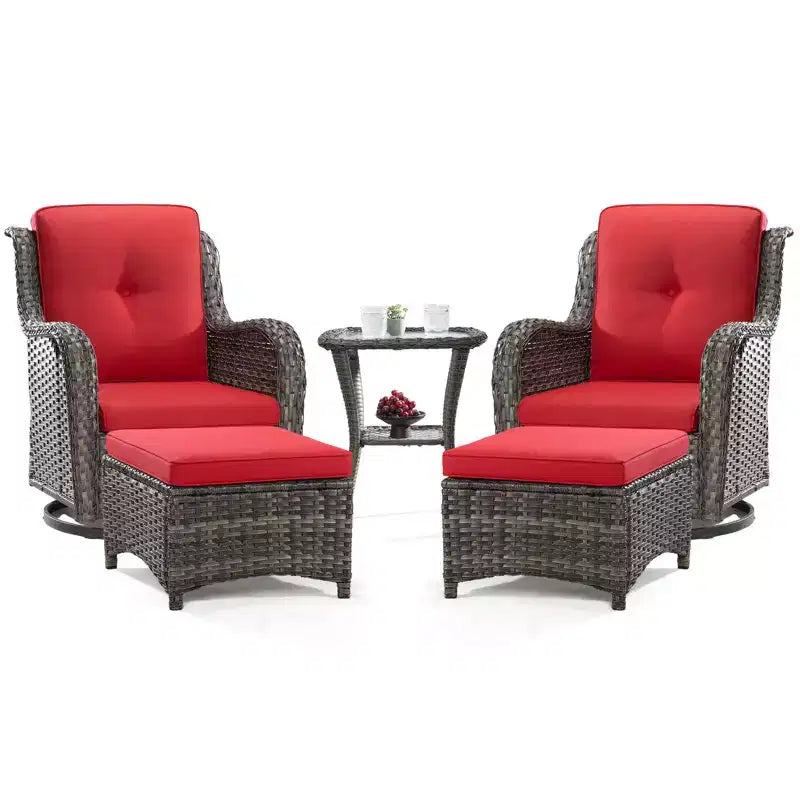 Ensemble de sièges 5 pièces Osage avec coussins – Sanzelize Design