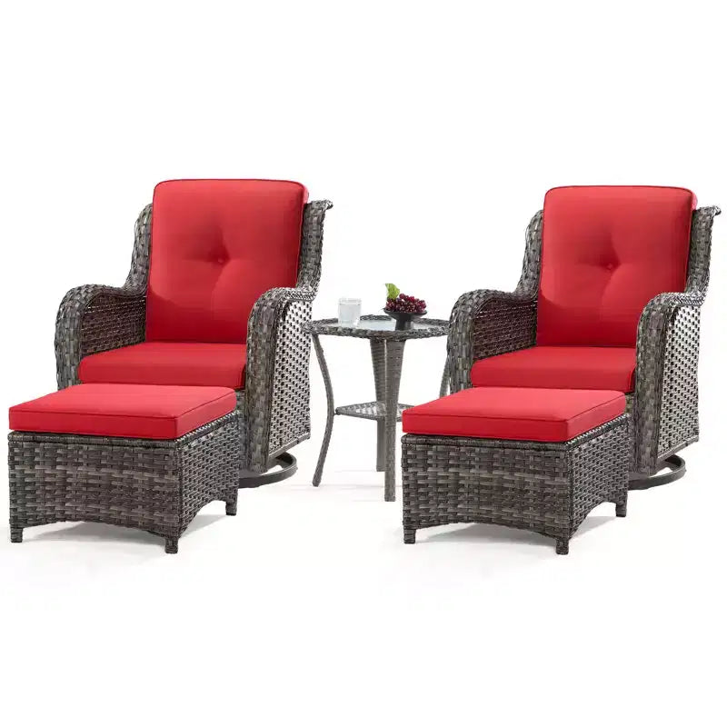 Ensemble de sièges 5 pièces Osage avec coussins – Sanzelize Design