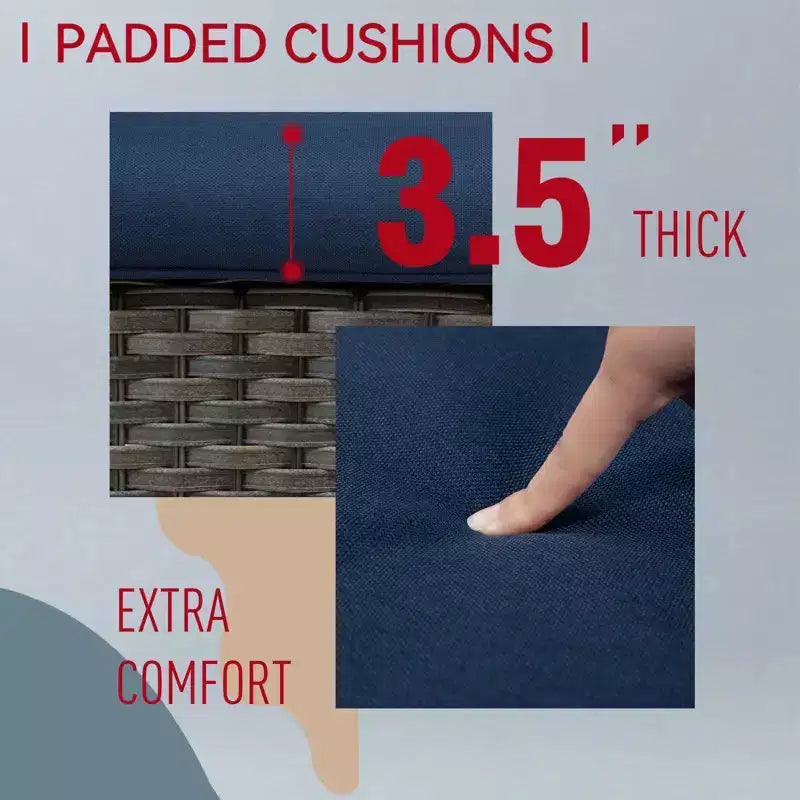 Ensemble de sièges 5 pièces Osage avec coussins – Sanzelize Design