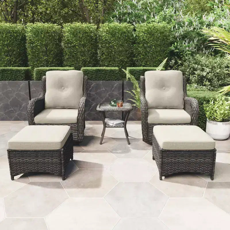 Ensemble de sièges 5 pièces Osage avec coussins – Sanzelize Design