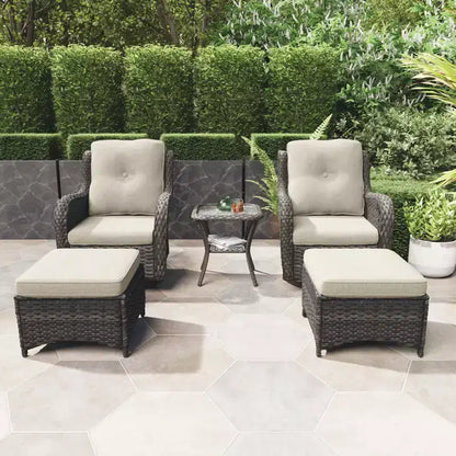 Ensemble de sièges 5 pièces Osage avec coussins – Sanzelize Design