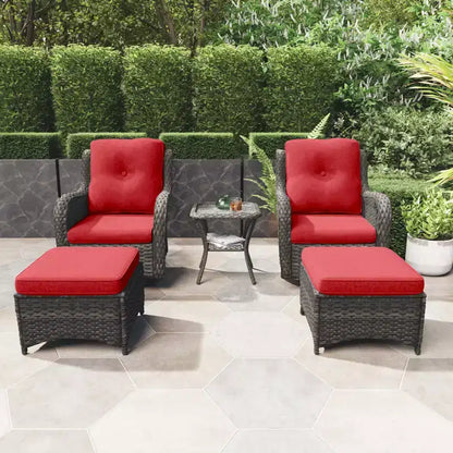 Ensemble de sièges 5 pièces Osage avec coussins – Sanzelize Design