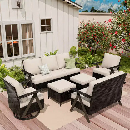 Ensemble de sièges d'extérieur Premium: canapé 3 places, double méridienne – Sanzelize Design