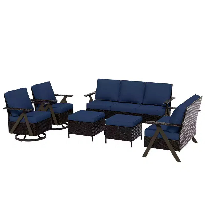 Ensemble de sièges d'extérieur Premium: canapé 3 places, double méridienne – Sanzelize Design