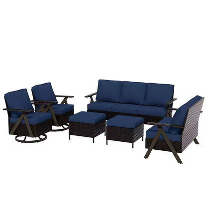 Ensemble de sièges d'extérieur Premium: canapé 3 places, double méridienne – Sanzelize Design