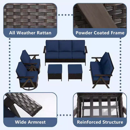 Ensemble de sièges d'extérieur Premium: canapé 3 places, double méridienne – Sanzelize Design