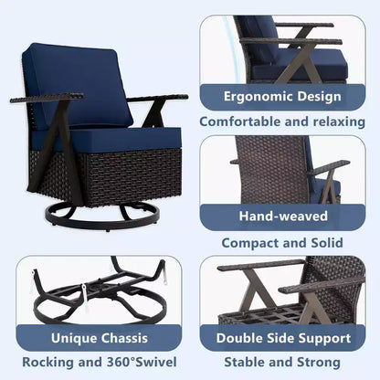 Ensemble de sièges d'extérieur Premium: canapé 3 places, double méridienne – Sanzelize Design