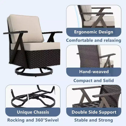 Ensemble de sièges d'extérieur Premium: canapé 3 places, double méridienne – Sanzelize Design