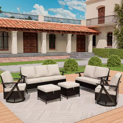 Ensemble de sièges d'extérieur Premium: canapé 3 places, double méridienne – Sanzelize Design