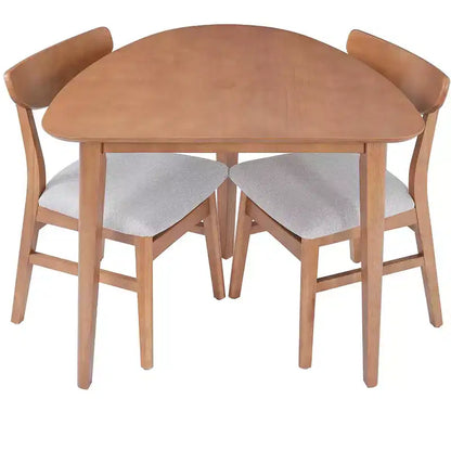 Ensemble de table moderne 3 pièces Delgado avec 2 chaises en bois courbé – Sanzelize Design