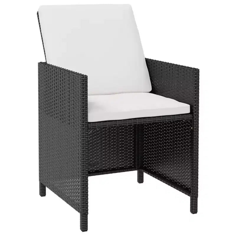 Salon de Jardin Ensemble Table et Chaises Extérieur en Résine Tressée et Bois d'Acacia – Sanzelize Design