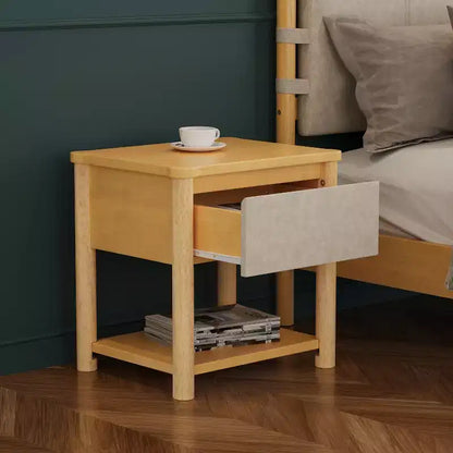 Ensemble de chambre Joy moderne 3 pièces en bois avec tête de lit et 2 tables de nuit – Sanzelize Design