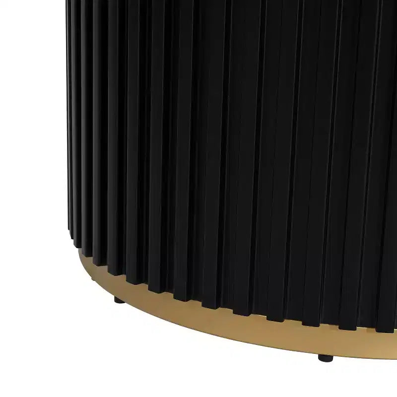 Sonal - Ensemble de salle à manger moderne de 5 pièces avec table ronde et 4 chaises rembourrées en bois d'hévéa – Sanzelize Design