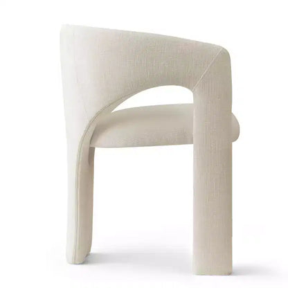 Petit ensemble de salle à manger pour 2 personnes, chaises rembourrées beiges, table à manger ronde sur pied – Sanzelize Design