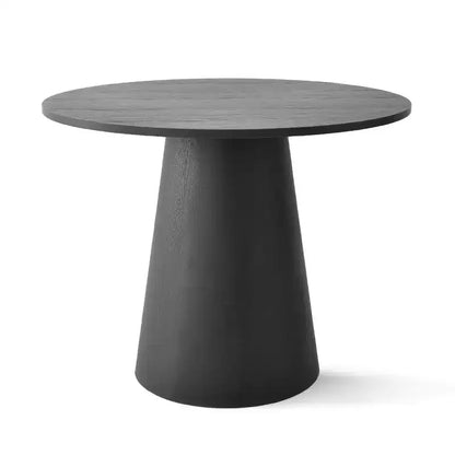 Petit ensemble de salle à manger pour 2 personnes, chaises rembourrées beiges, table à manger ronde sur pied – Sanzelize Design