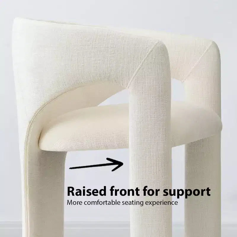 Petit ensemble de salle à manger pour 2 personnes, chaises rembourrées beiges, table à manger ronde sur pied – Sanzelize Design