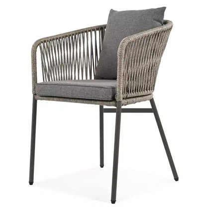 Ensemble de salle à manger d'extérieur 7 pièces avec plateau de table en bois d'acacia – Sanzelize Design