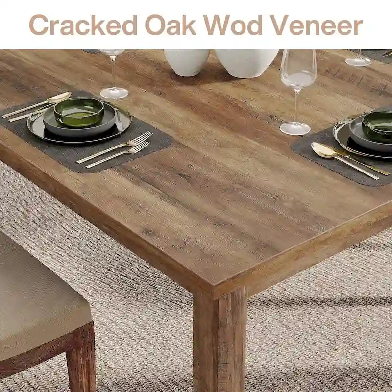 Table à manger carrée de 100 cm pour 2-4 personnes avec pieds en bois massif pour salon et salle à manger – Sanzelize Design