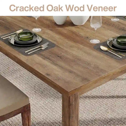 Table à manger carrée de 100 cm pour 2-4 personnes avec pieds en bois massif pour salon et salle à manger – Sanzelize Design