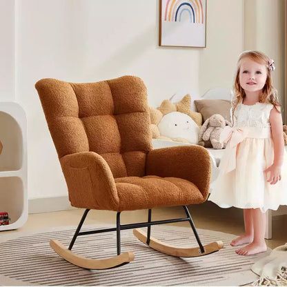 Fauteuil à bascule pour chambre d'enfant, Fauteuil à bascule pour salon pour l'allaitement – Sanzelize Design