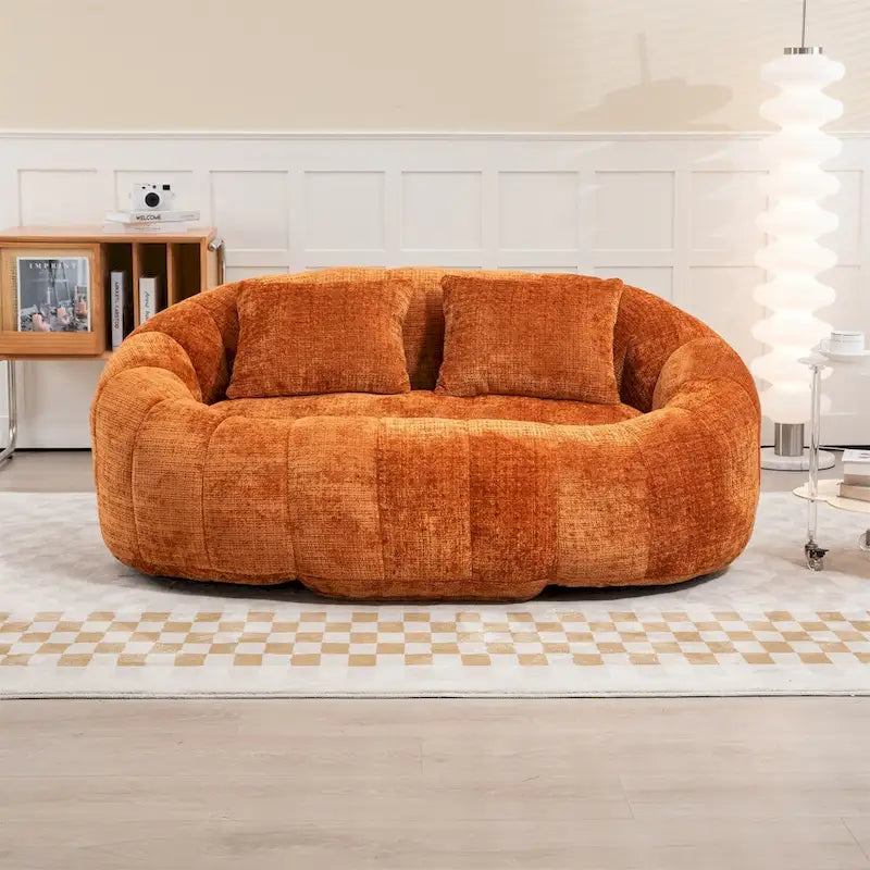 Fauteuil poire paresseux en chenille – Sanzelize Design