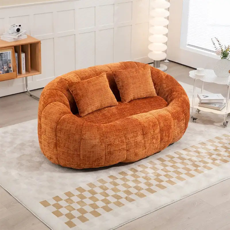 Fauteuil poire paresseux en chenille – Sanzelize Design