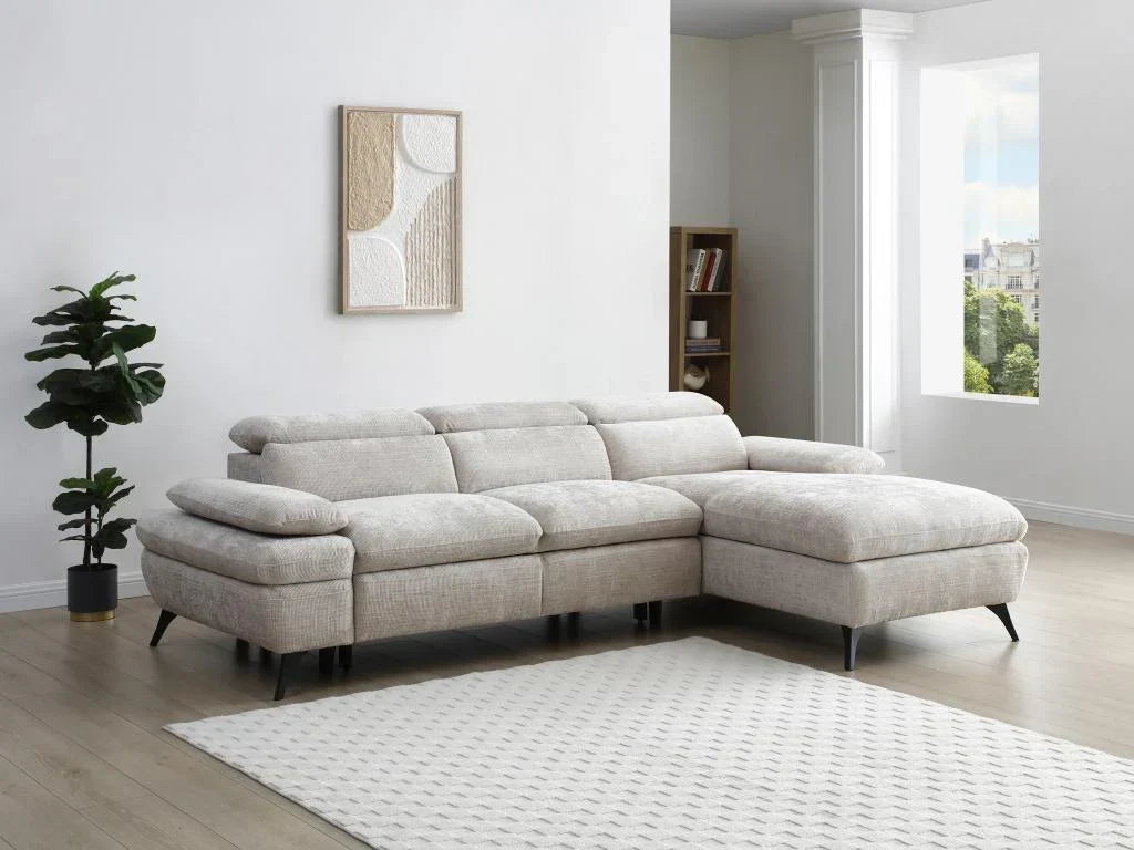 Canapé d'angle - Beige – Sanzelize Design