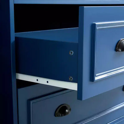 Garde-manger de cuisine autoportant de 180 cm de haut, grand buffet de salle à manger avec 4 portes pliantes, étagères – Sanzelize Design
