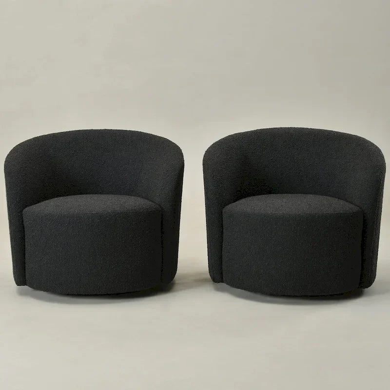 Fauteuil pivotant rembourré de 86 cm de large (lot de 2) – Sanzelize Design