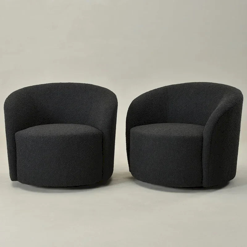 Fauteuil pivotant rembourré de 86 cm de large (lot de 2) – Sanzelize Design