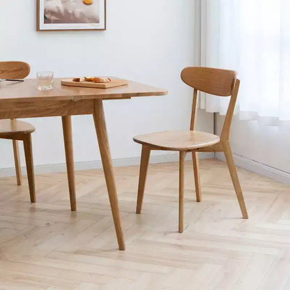Lot de 4 chaises de salle à manger en bois massif, chaises en bois naturel pour cuisine, salle à manger, salon – Sanzelize Design
