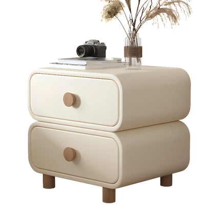 Table de chevet scandinave en similicuir avec finition en faux cuir – Sanzelize Design