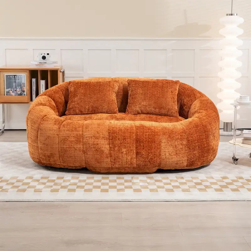 Fauteuil poire paresseux en chenille – Sanzelize Design