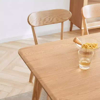 Lot de 4 chaises de salle à manger en bois massif, chaises en bois naturel pour cuisine, salle à manger, salon – Sanzelize Design