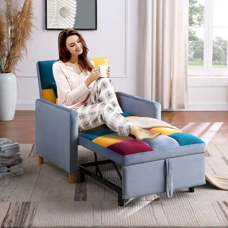 Canapé-Lit Convertible une Place avec Oreiller – Sanzelize Design