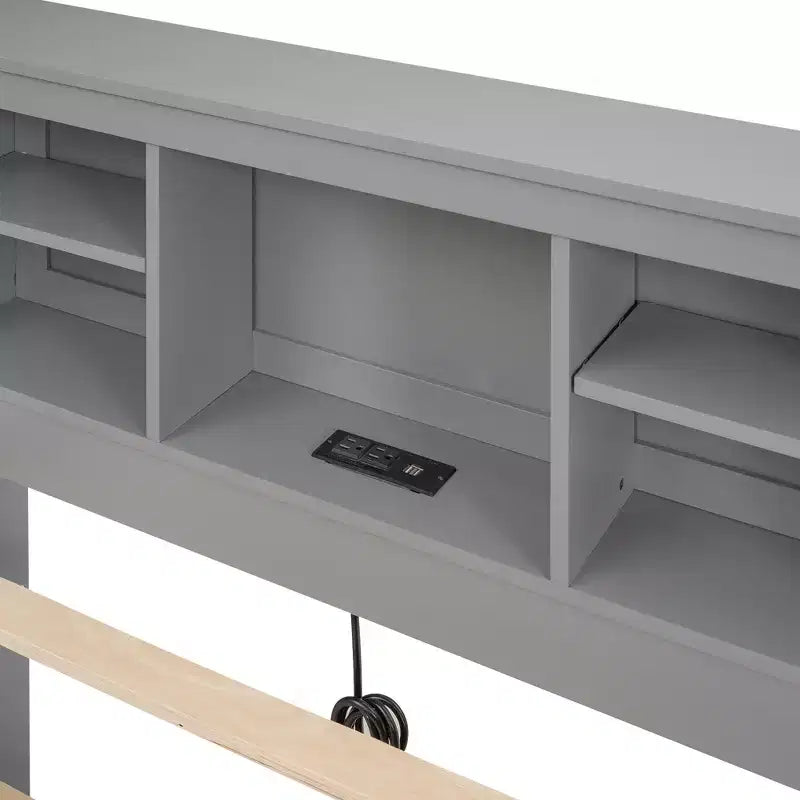 Lit plateforme avec lit gigogne et tiroirs, lit plateforme de rangement avec USB – Sanzelize Design