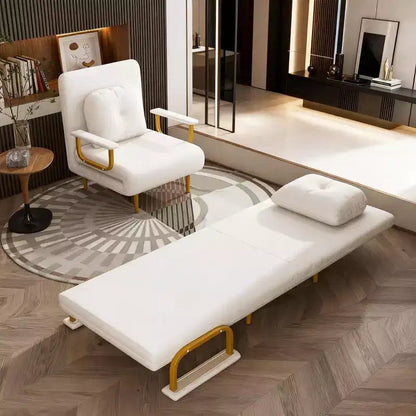 Canapé-lit pliant 3-en-1 convertible en fauteuil - Dossier réglable sur 5 positions avec oreiller – Sanzelize Design