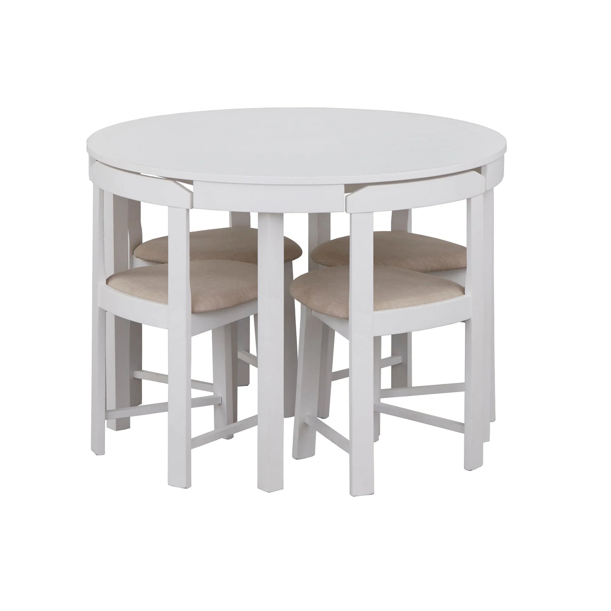 Ensemble de salle à manger rond compact 5 pièces – Sanzelize Design