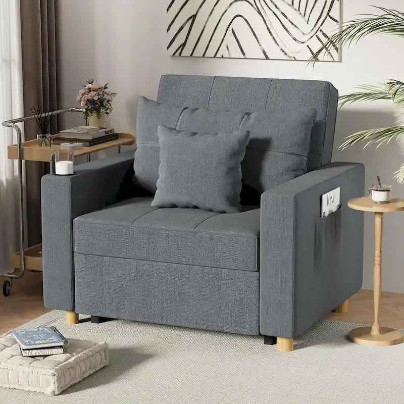 Fauteuil convertible 3-en-1, plusieurs coloris, une place – Sanzelize Design