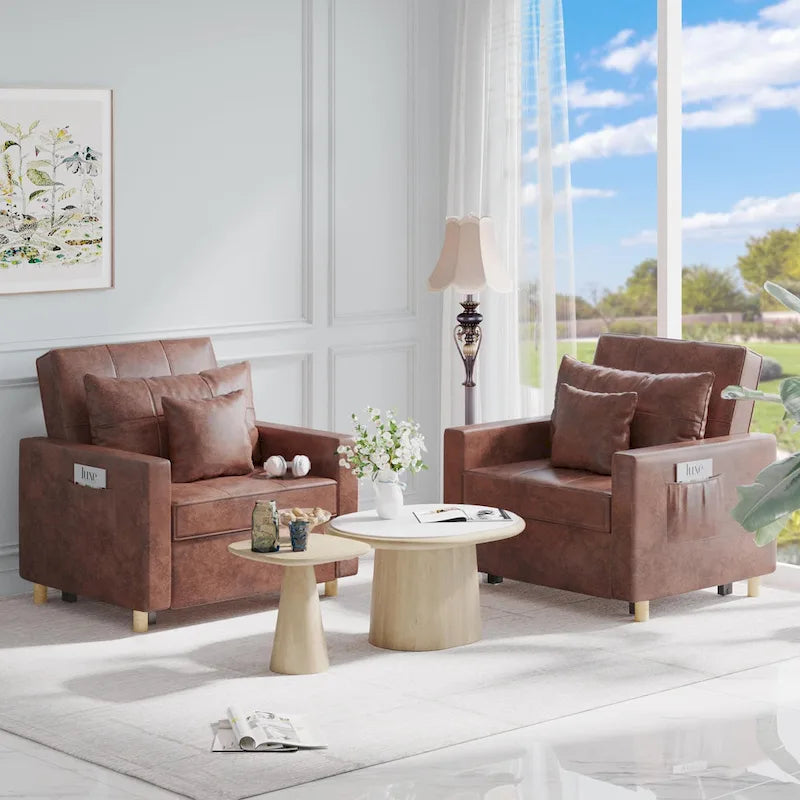 Fauteuil convertible 3-en-1, plusieurs coloris, une place – Sanzelize Design