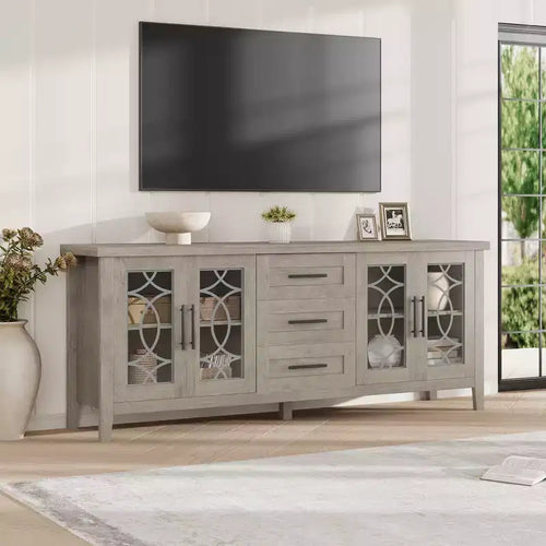 Meuble TV avec tiroirs de rangement, Meuble TV, Table console TV pour salon/chambre à coucher, Armoire de rangement – Sanzelize Design