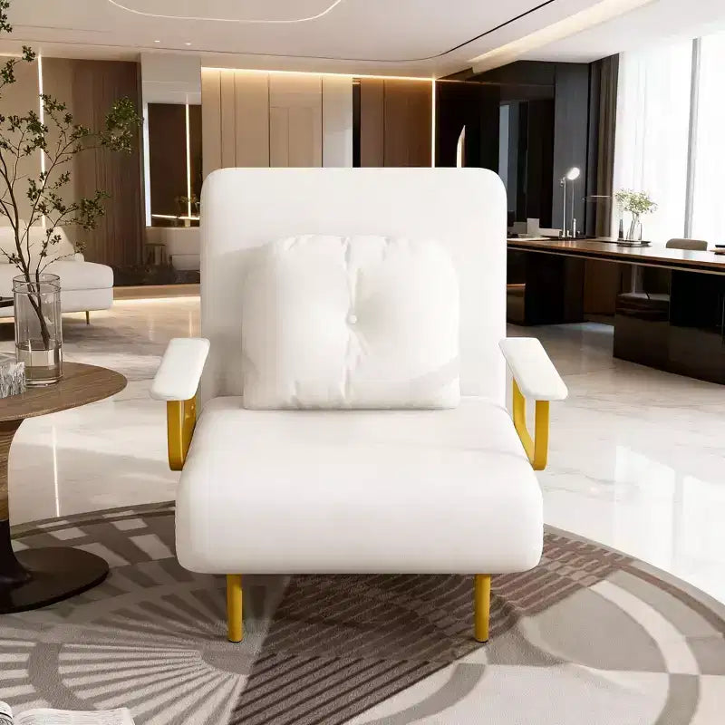 Canapé-lit pliant 3-en-1 convertible en fauteuil - Dossier réglable sur 5 positions avec oreiller – Sanzelize Design
