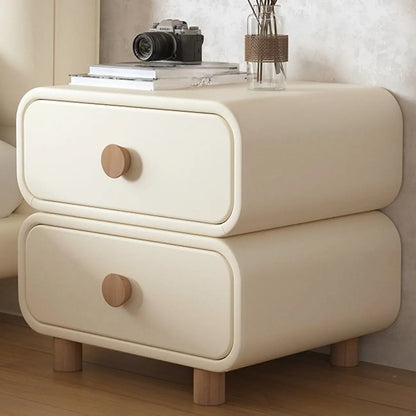 Table de chevet scandinave en similicuir avec finition en faux cuir – Sanzelize Design