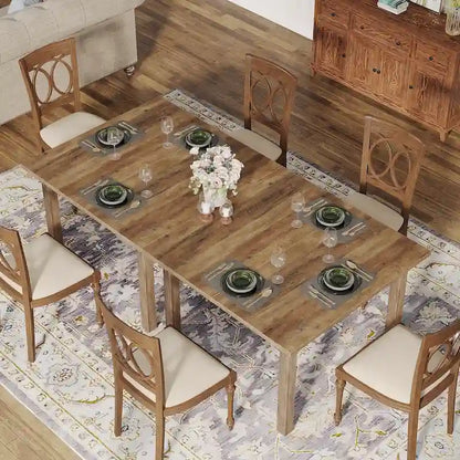 Table à manger carrée de 100 cm pour 2-4 personnes avec pieds en bois massif pour salon et salle à manger – Sanzelize Design